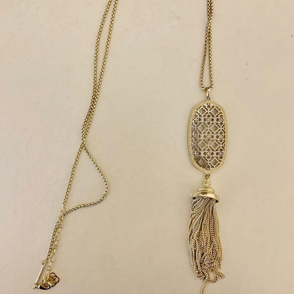 Kendra Scott Gold and Silver Long Necklace